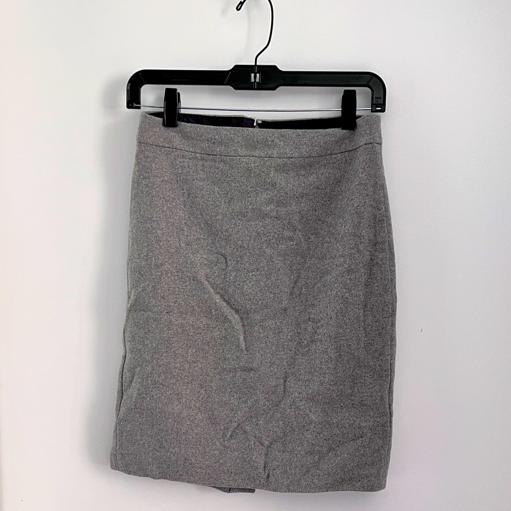 J•crew heather grey will skirt